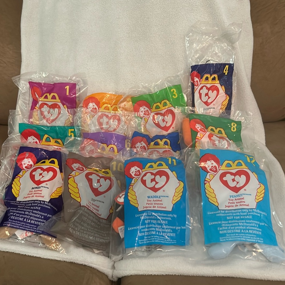 RARE Vintage 1993 McDonalds Collector Ty Teenie Beanies